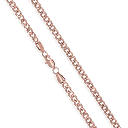 Men's 5mm Rounded Curb Chain Stainless Steel Necklace - 24"