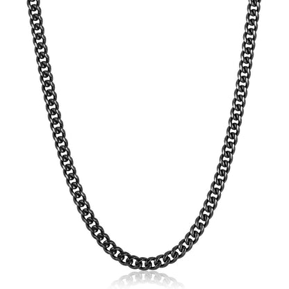 7mm Stainless Steel Rounded Curb Chain 26 Inches