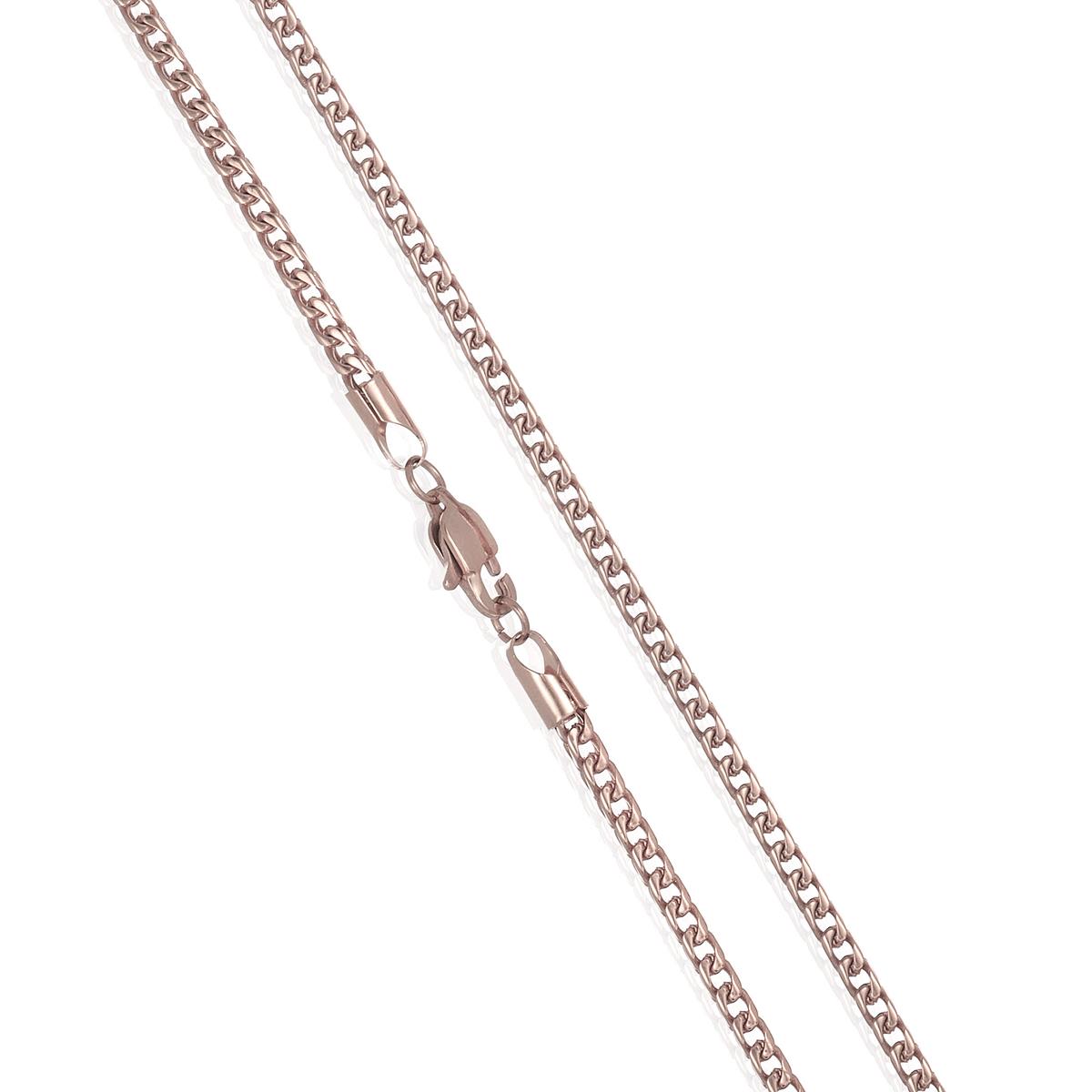 3mm Stainless Steel Rounded Franco Chain 22 Inches