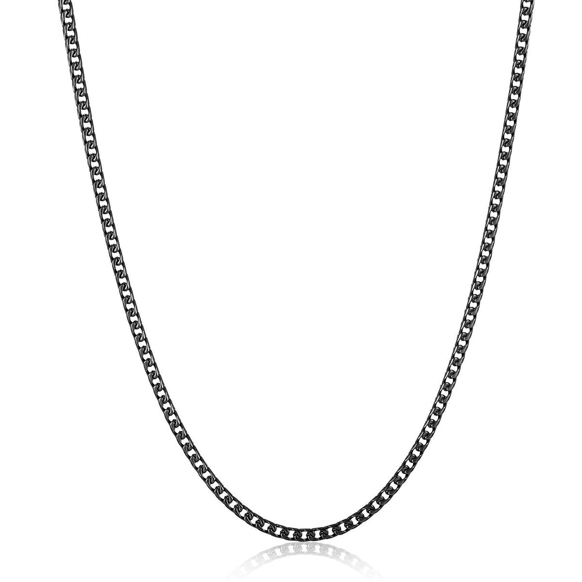 3mm Stainless Steel Rounded Franco Chain 22 Inches