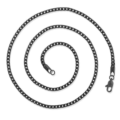 3mm Stainless Steel Rounded Franco Chain 22 Inches