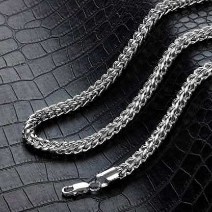 7mm Stainless Steel Rounded Franco Chain 26 Inches