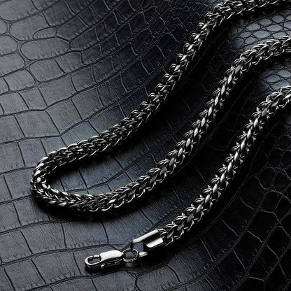 Men's 7mm Rounded Franco Chain Stainless Steel Necklace - 26"