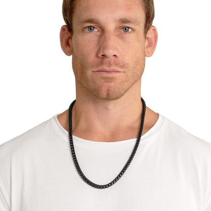 Men's 7mm Rounded Franco Chain Stainless Steel Necklace - 26"
