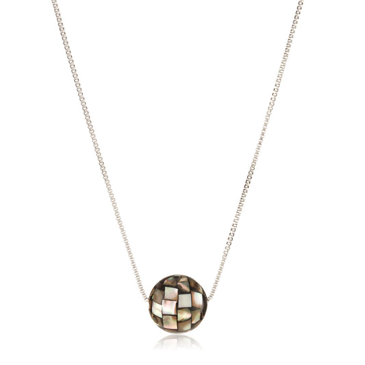 ELYA Abalone Shell Bead Stainless Steel Necklace - 18"