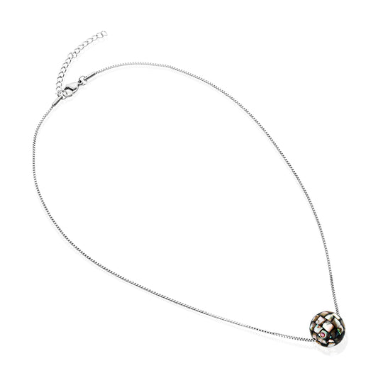 ELYA Abalone Shell Bead Stainless Steel Necklace - 18"
