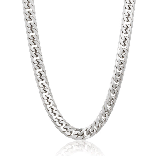 Men's Double Curb Steel Chain Necklace