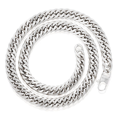 Crucible Jewelry Double Curb Steel Chain Necklace