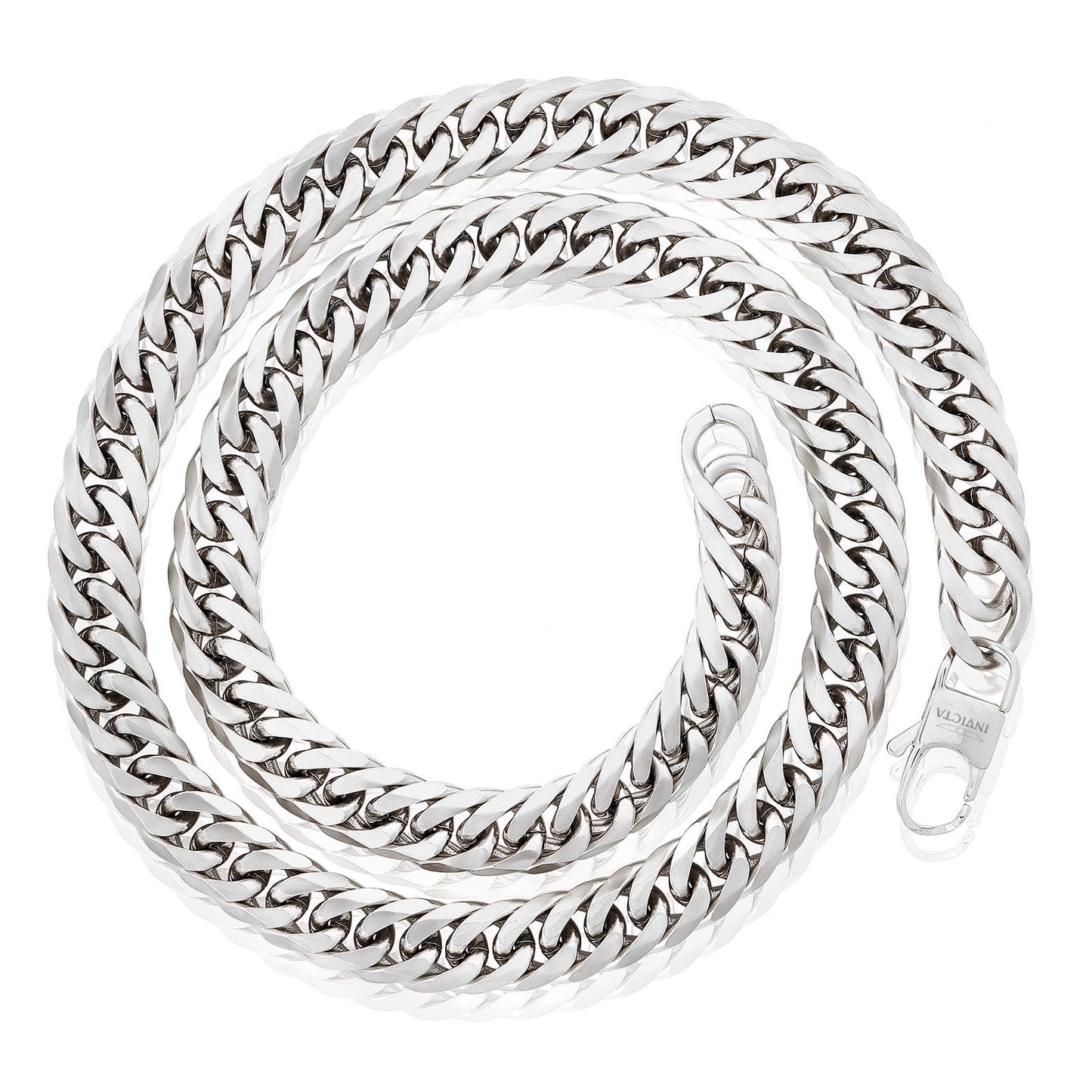 Invicta Jewelry Men's Double Curb Chain Bracelet and Necklace Set