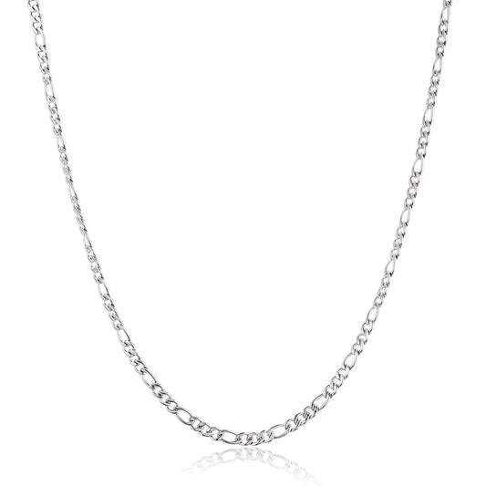 Crucible Jewelry Polished Thin Figaro Chain Necklace