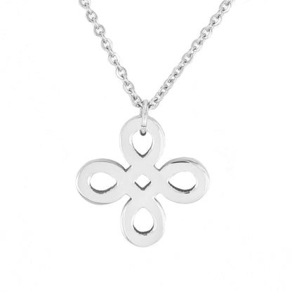 ELYA Polished Signature Stainless Steel Necklace (2 mm) - 18"