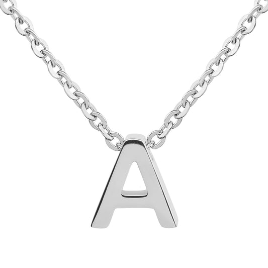 ELYA Women's Polished Initial Stainless Steel Necklace