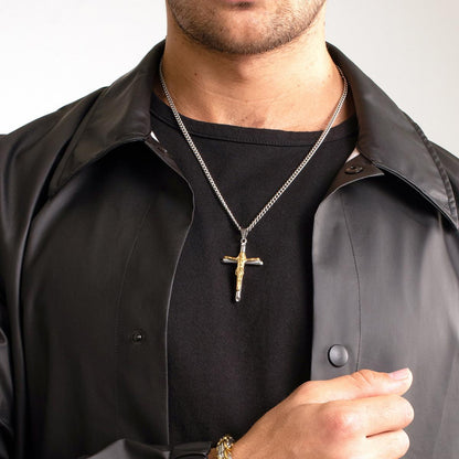 Crucible Crucifix Cross Stainless Steel Pendant