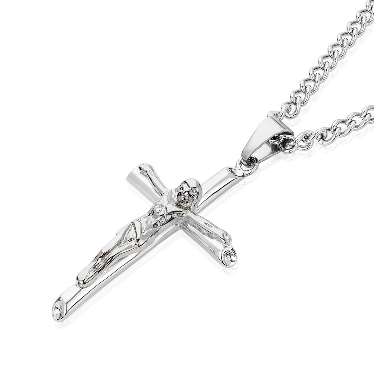 Crucible Crucifix Cross Stainless Steel Pendant