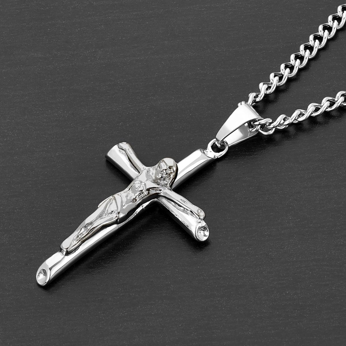 Crucible Crucifix Cross Stainless Steel Pendant