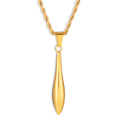 ELYA Women's High Polished Teardrop Stainless Steel Pendant