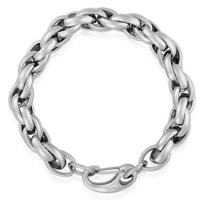 Stainless Steel Rope Chain Bracelet 11mm Wide