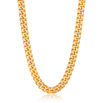 Crucible Los Angeles Men's 12mm Stainless Steel Curb Necklace