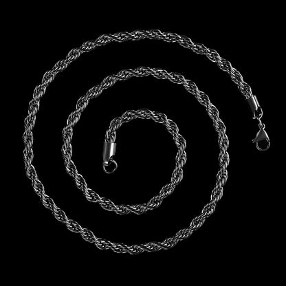6mm Stainless Steel Rope Chain 26 Inches