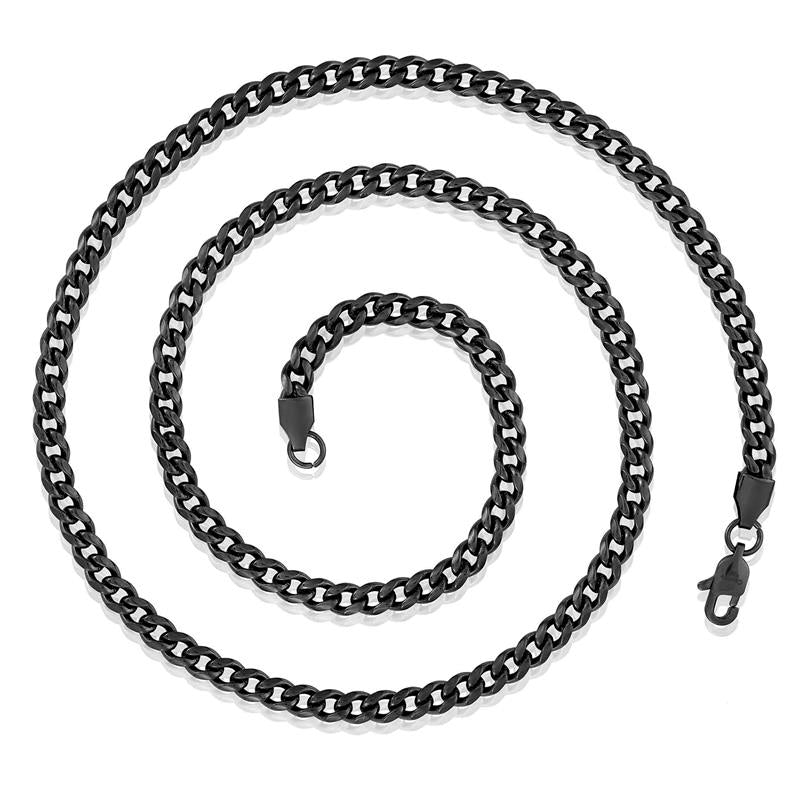 Crucible Los Angeles 5mm Stainless Steel Rounded Curb Chain 24 Inches