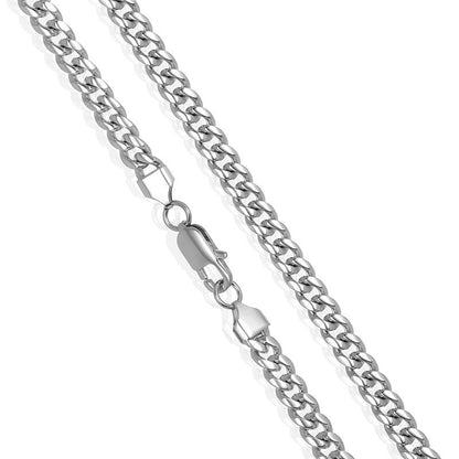 Crucible Los Angeles 7mm Stainless Steel Rounded Curb Chain 26 Inches