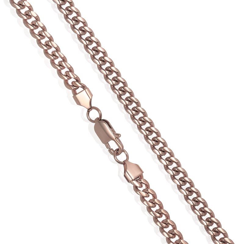 Crucible Los Angeles 7mm Stainless Steel Rounded Curb Chain 26 Inches