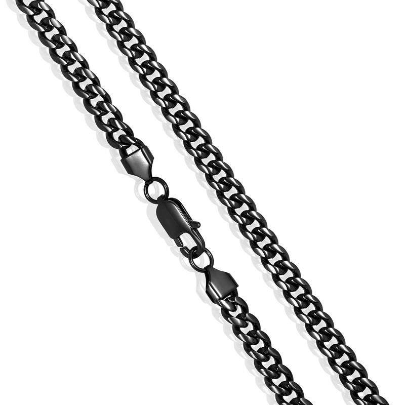 Crucible Los Angeles 7mm Stainless Steel Rounded Curb Chain 26 Inches