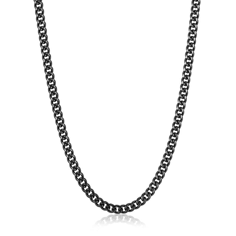 7mm Stainless Steel Rounded Curb Chain 26 Inches